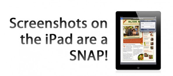 How to take a screenshot with an iPad